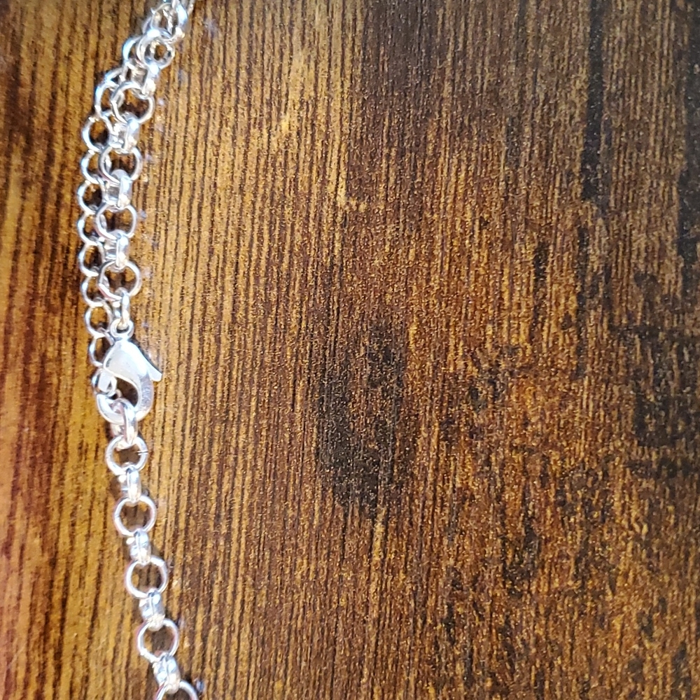 Silver Plated Premier Designs Statement Necklace - image 4